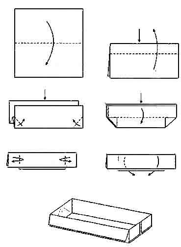 Как сложить коробочку из бумаги: 12 шагов
